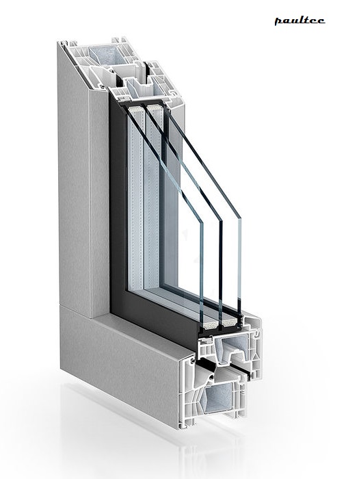 Kömmerling, Trocal, KBE, Knipping AluClip Zero 76 MD Fenster mit AluSchalen