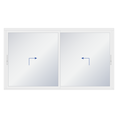 Aluplast Hebeschiebetür Schemata HST 85 2SKRZ-2AKT