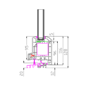 Eingangstür ALUPLAST IDEAL 4000 Schema