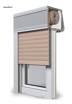 5 beige Fenster Rollladen CleverBox Soft Beclever