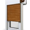 6 Holz dunkel Fenster Rollladen SKT Opoterm Aluprof