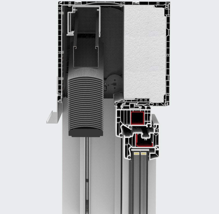 Elite Exte Raffstore 02 Weiß - EXAKT Exte Aufsatzrollladen & Fenster - paultec